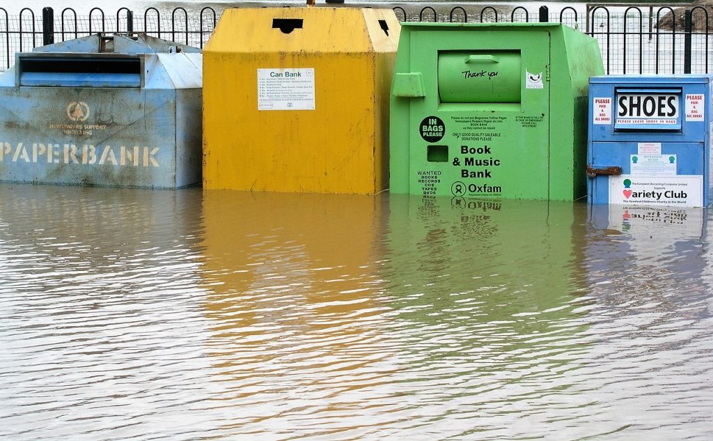 flooded neighborhood